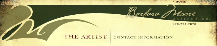 Barbara Moore Watercolors - Contact Information